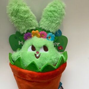 Bark Green Bunny Plush Dog Toy